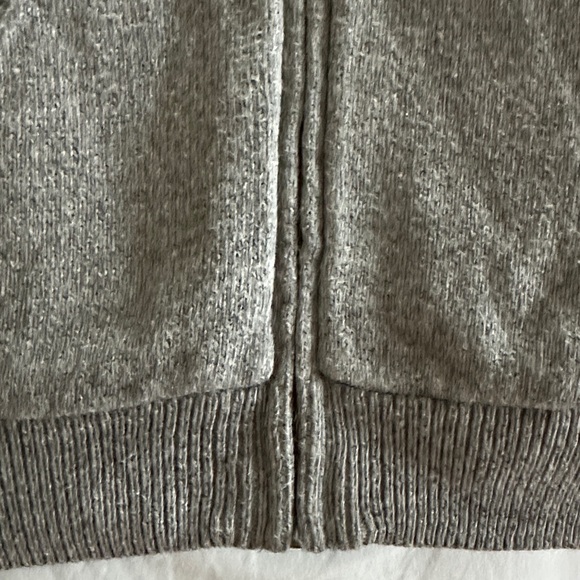 Janie and Jack Gray Zip-Up Sweater and shirt - Picture 5 of 8